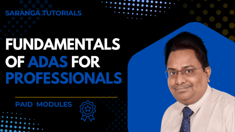 Fundamentals of ADAS For Professional’s